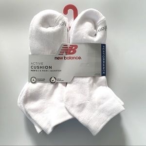 New Balance men’s low cut socks 6 pack white gray size 6-12.5